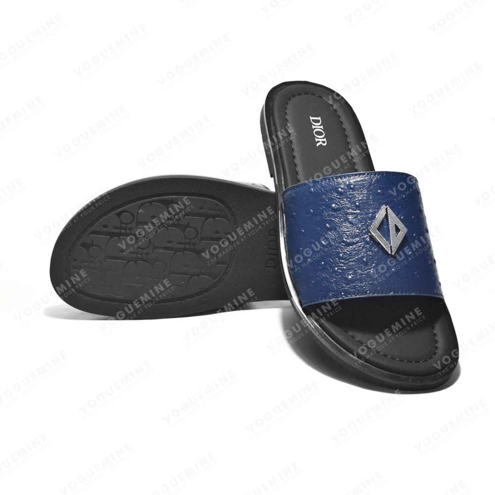 Dior CD Attach Blue Premium Flip-flops-thumb-6