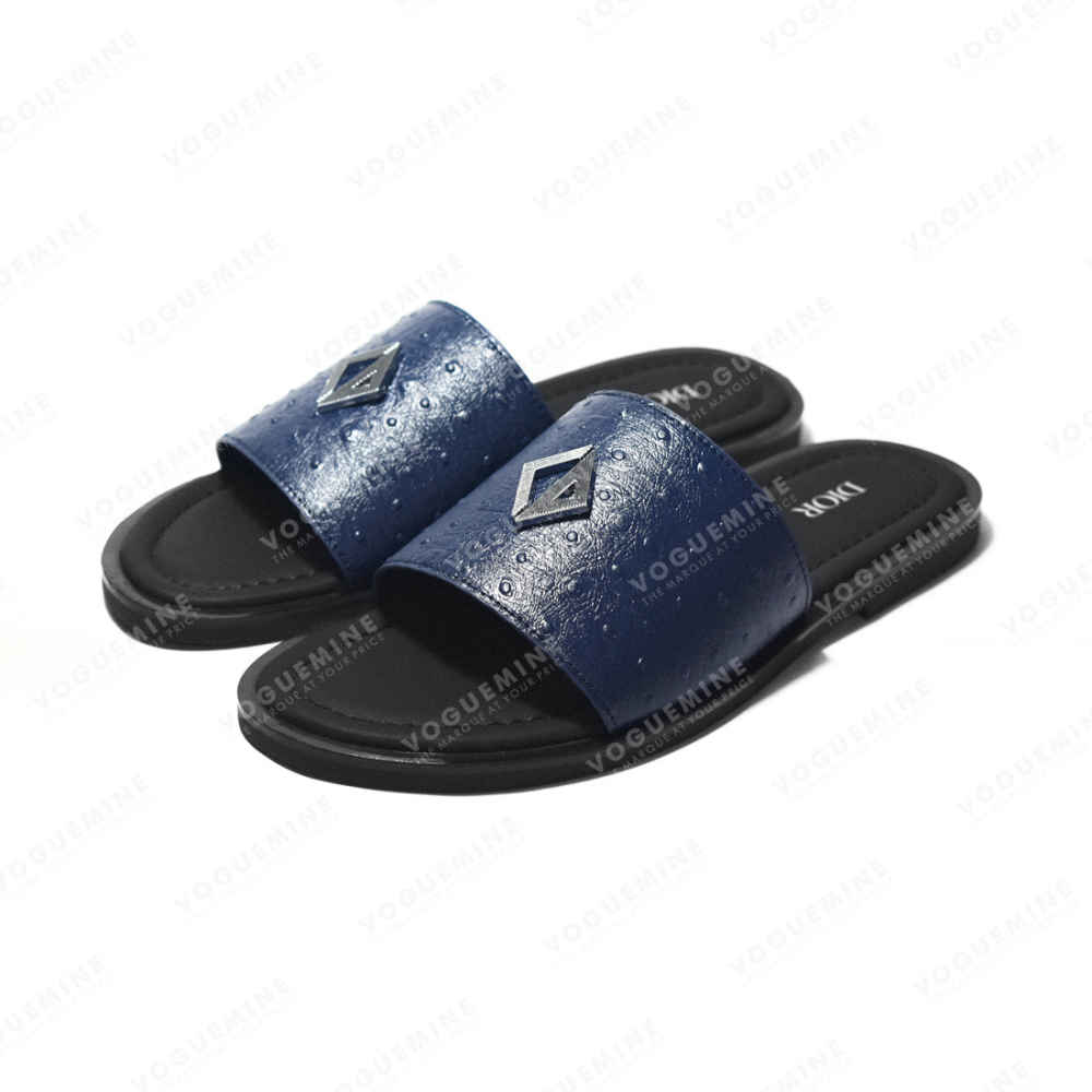 Dior CD Attach Blue Premium Flip-flops-thumb-0
