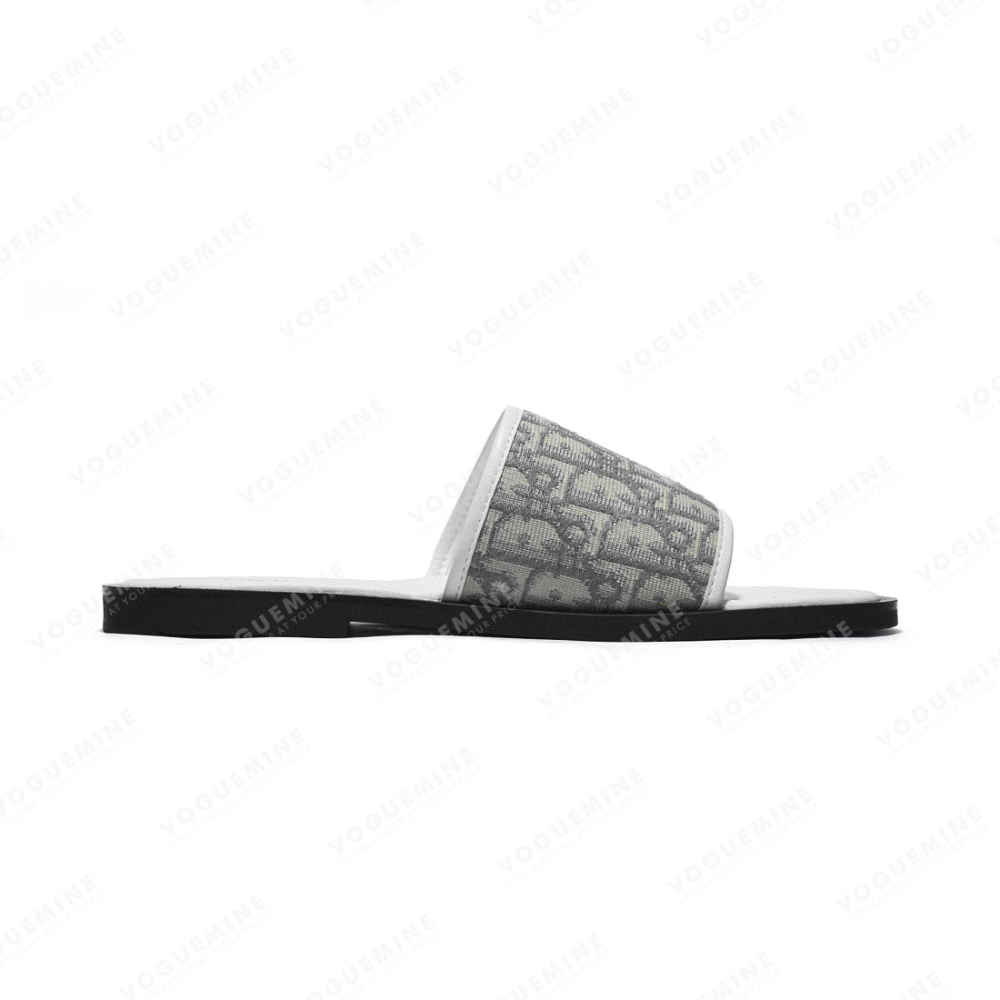 Dior Printed Grey Premium Quality Flip-flops-2