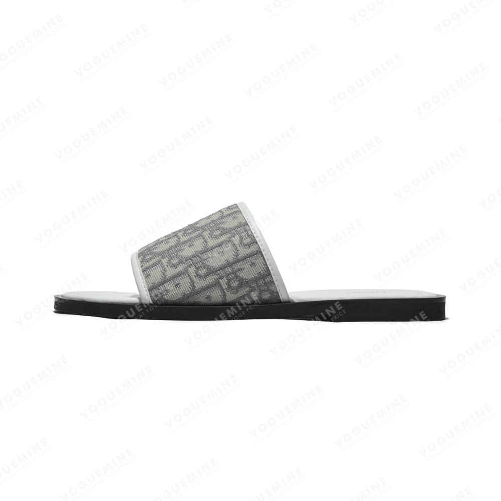 Dior Printed Grey Premium Quality Flip-flops-1