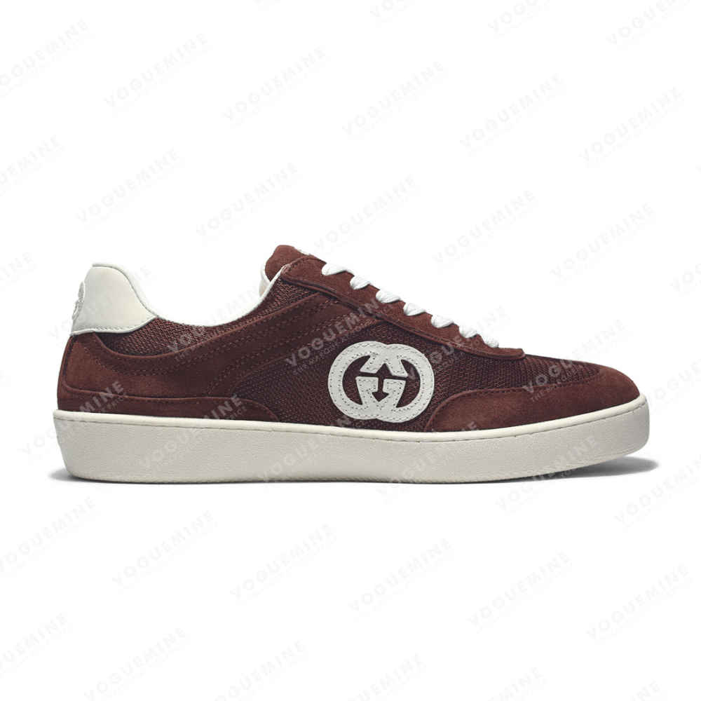 Gucci Wine Premium Interlocking G Sneaker-1