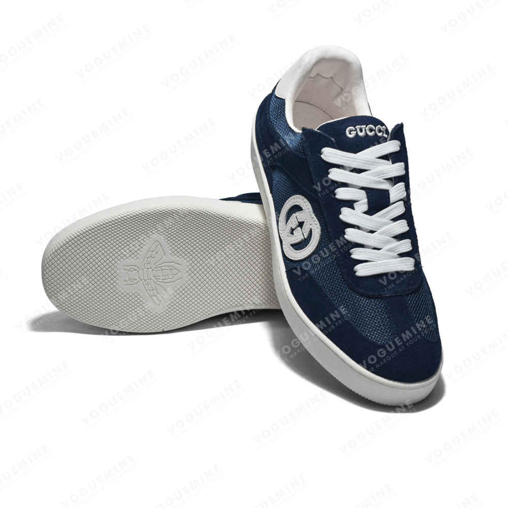 Gucci Blue Premium Interlocking G Sneaker-5