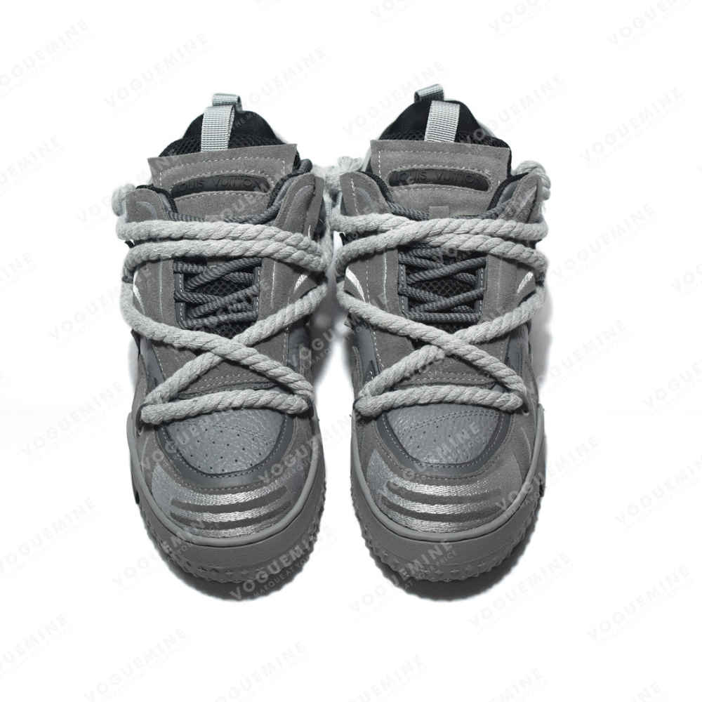 Louis Vuitton Grey Premium Quality Sneakers-3