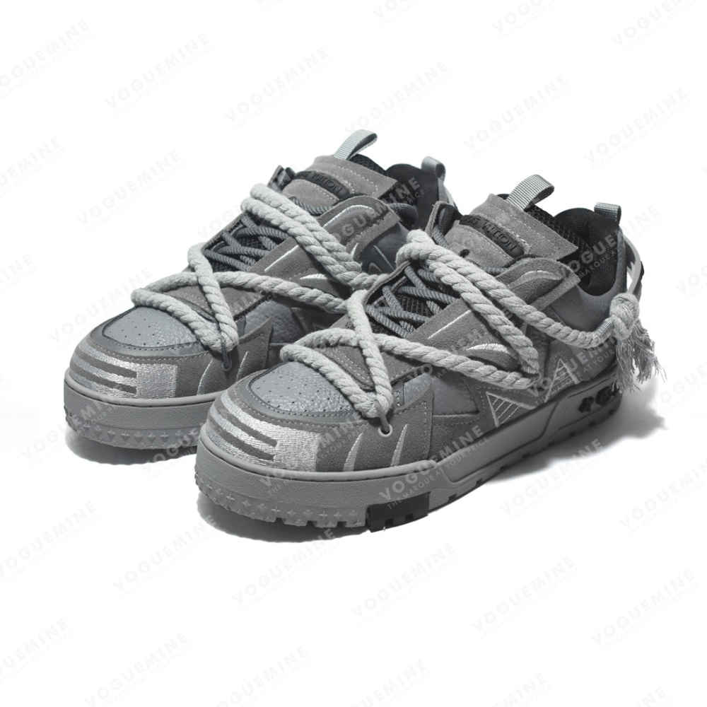 Louis Vuitton Grey Premium Quality Sneakers-2