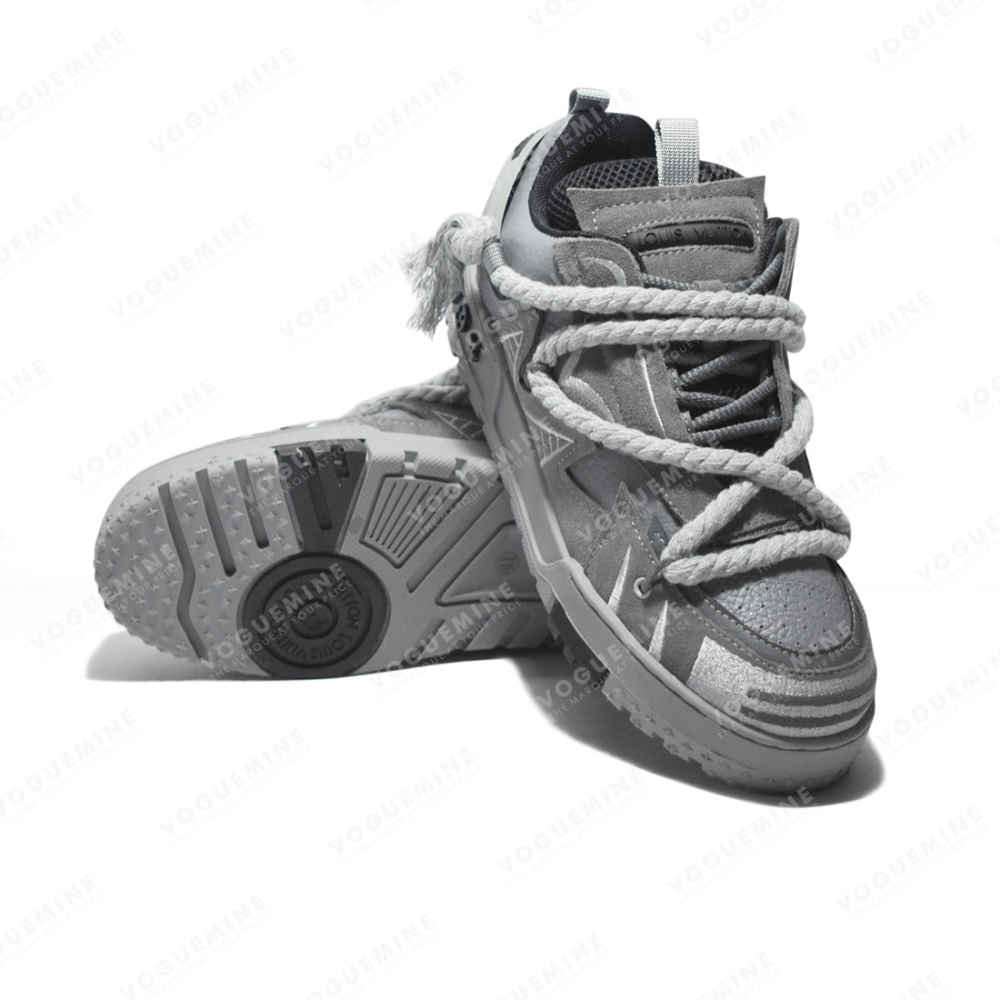 Louis Vuitton Grey Premium Quality Sneakers-5