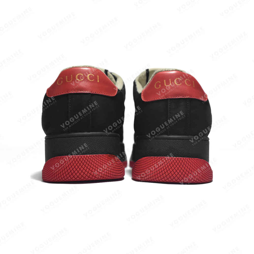 Gucci Black Men's Screener GG Trainer Sneakers-thumb-4