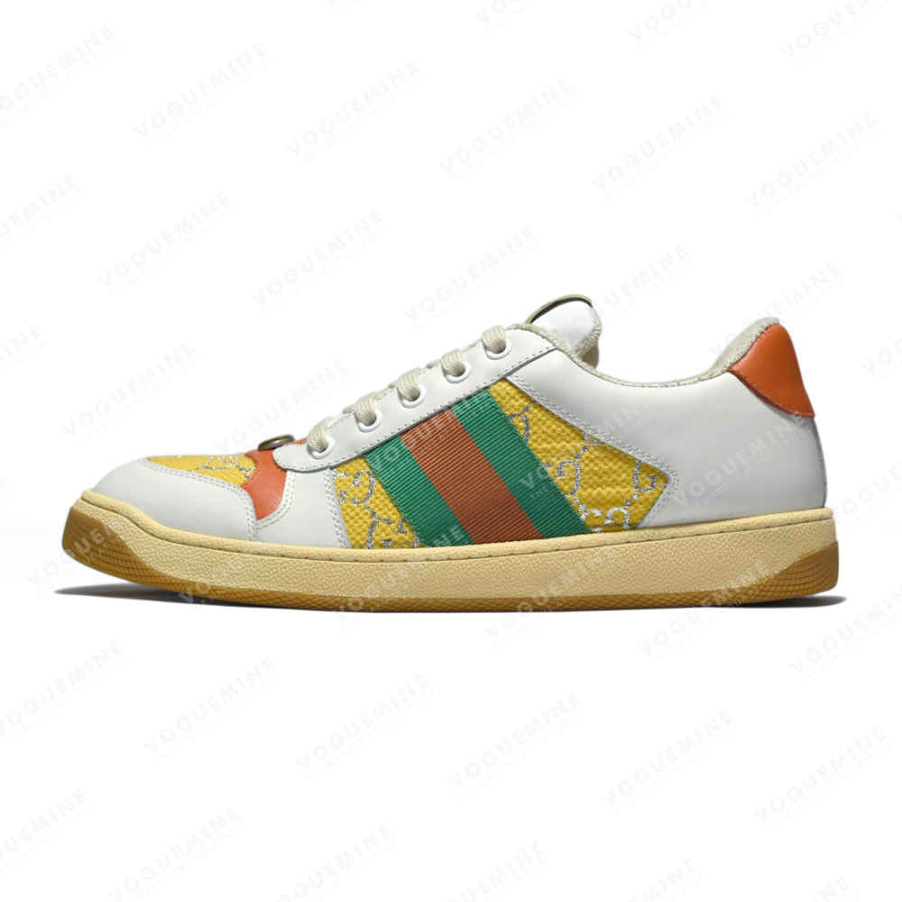 Gucci White & Multi Premium Quality Sneakers-thumb-0