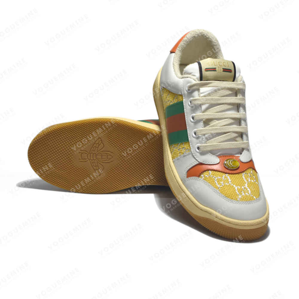 Gucci White & Multi Premium Quality Sneakers-thumb-2