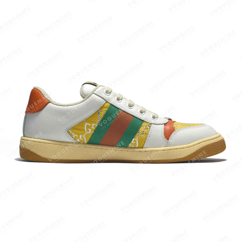 Gucci White & Multi Premium Quality Sneakers-thumb-1