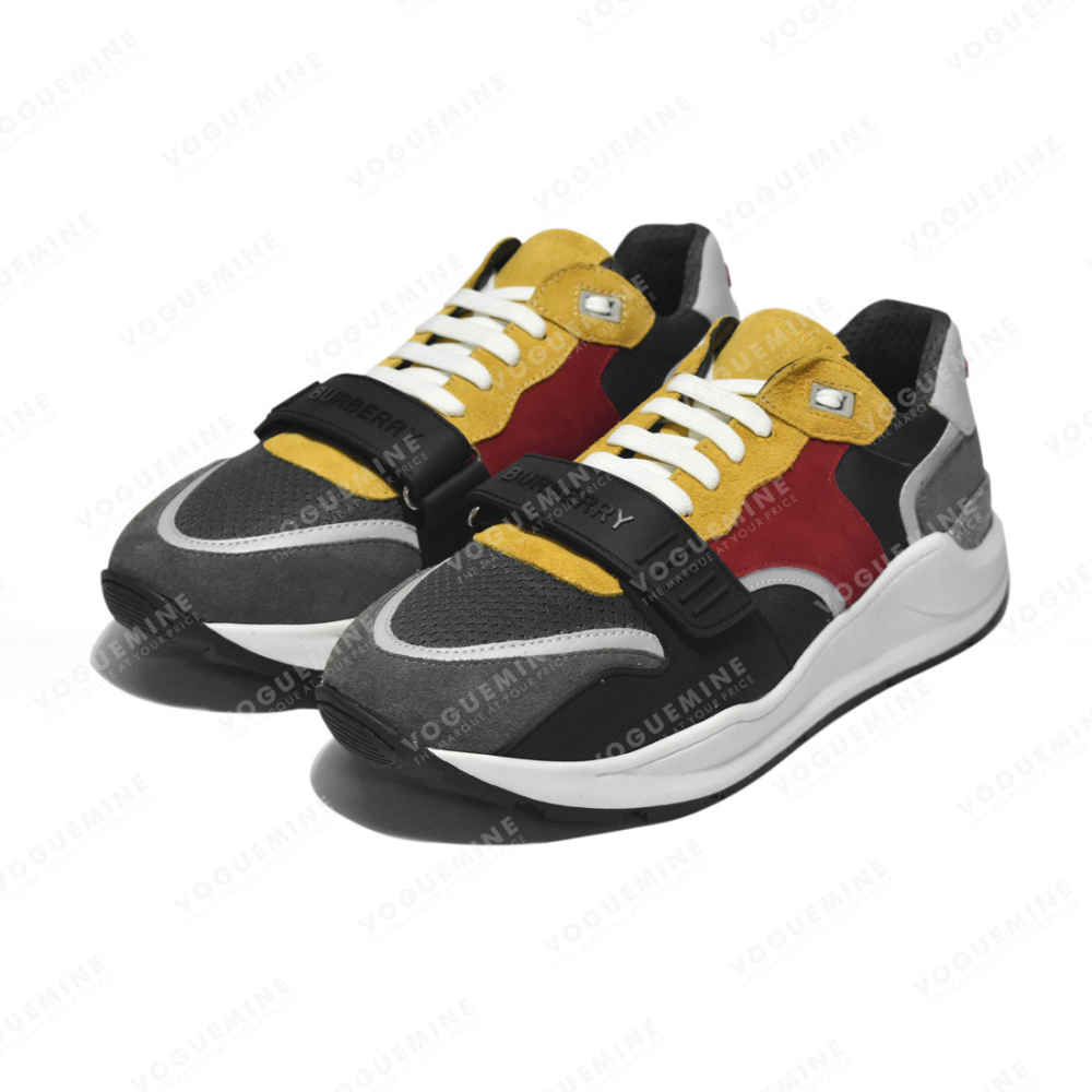 Burberry Black & Yellow Premium Quality Sneakers-2