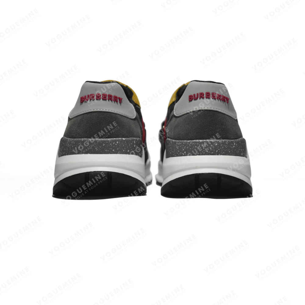 Burberry Black & Yellow Premium Quality Sneakers-4
