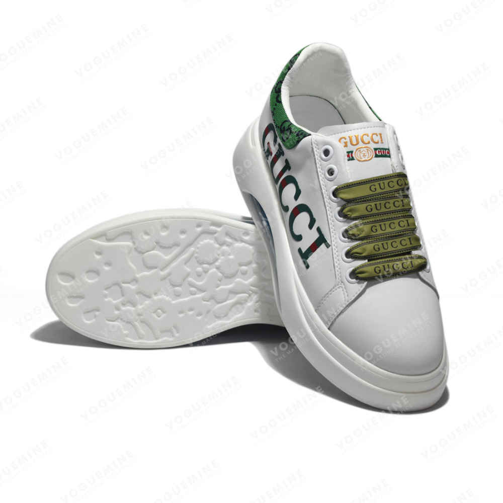 Gucci White and Green Premium Quality Sneaker-2