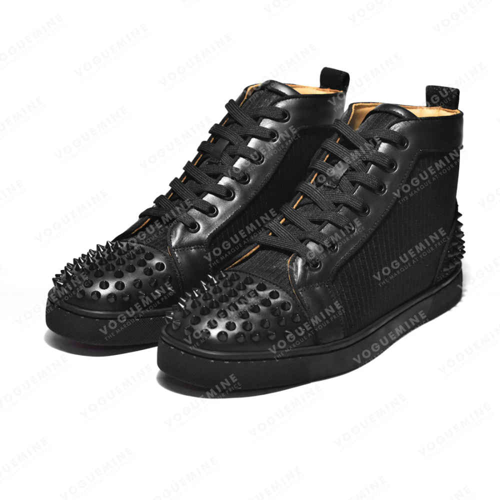 Christian Louboutin Black Spike Premium Sneakers-2