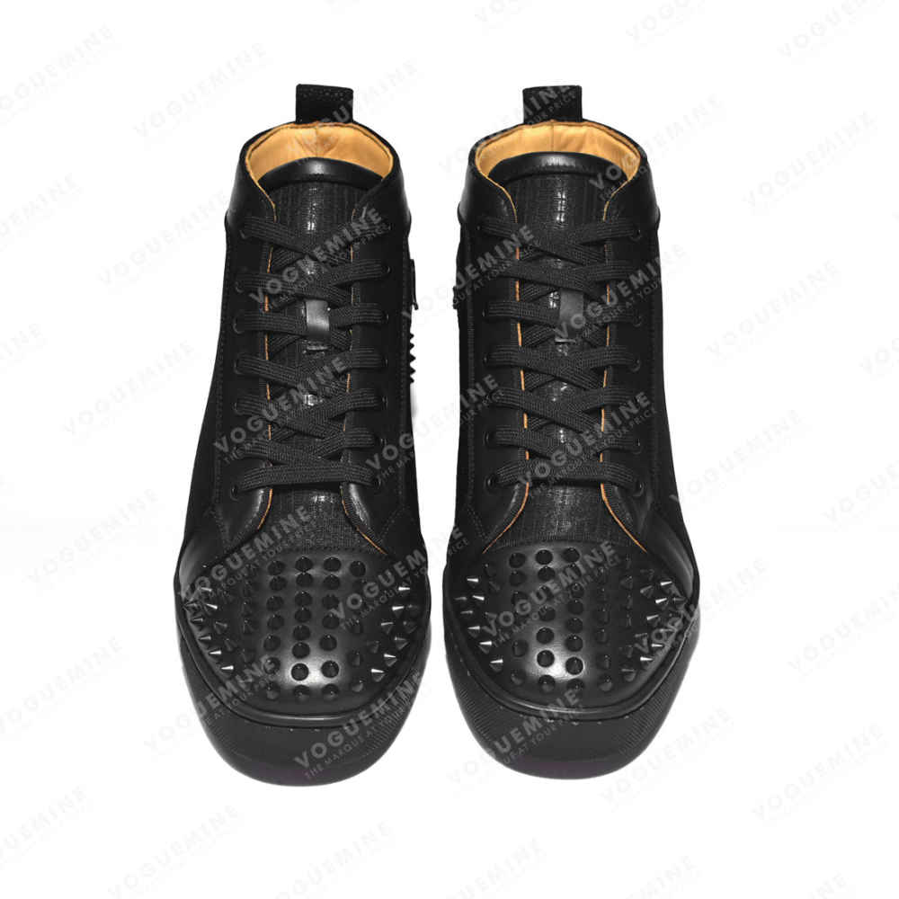 Christian Louboutin Black Spike Premium Sneakers-3