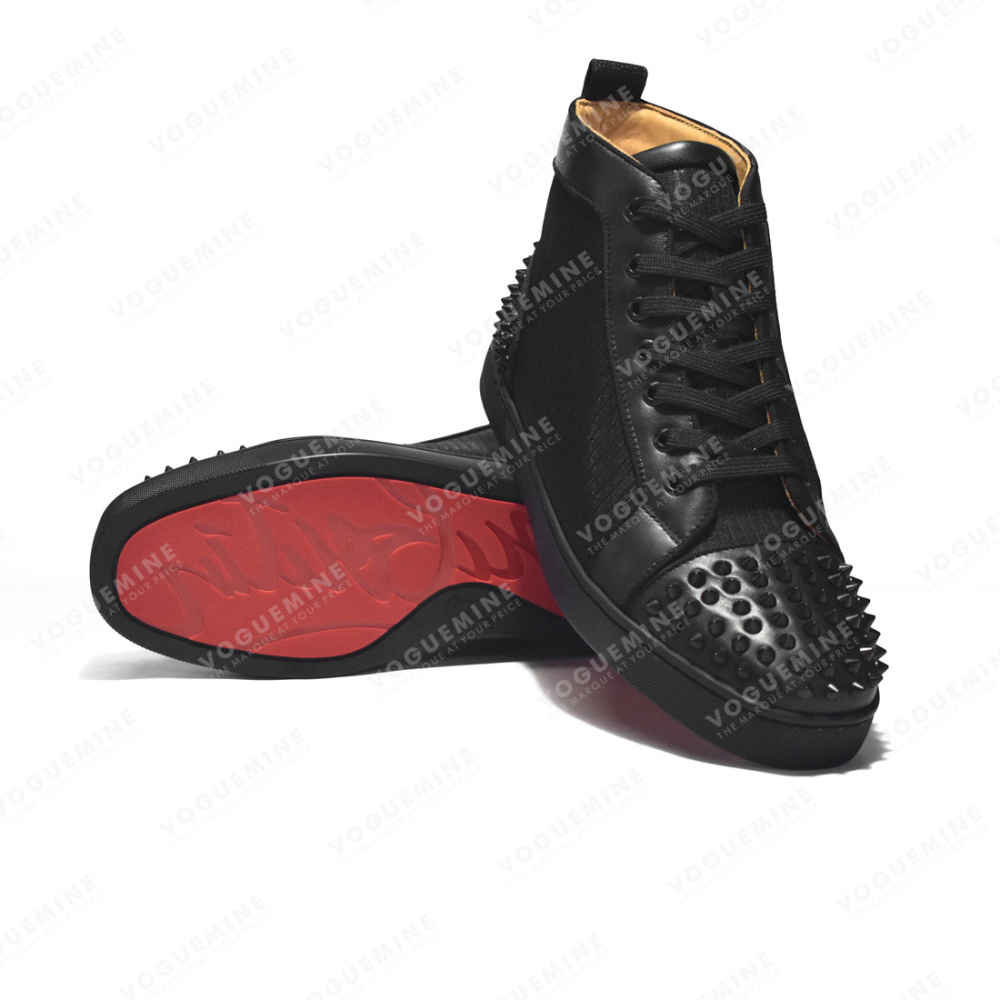 Christian Louboutin Black Spike Premium Sneakers-5