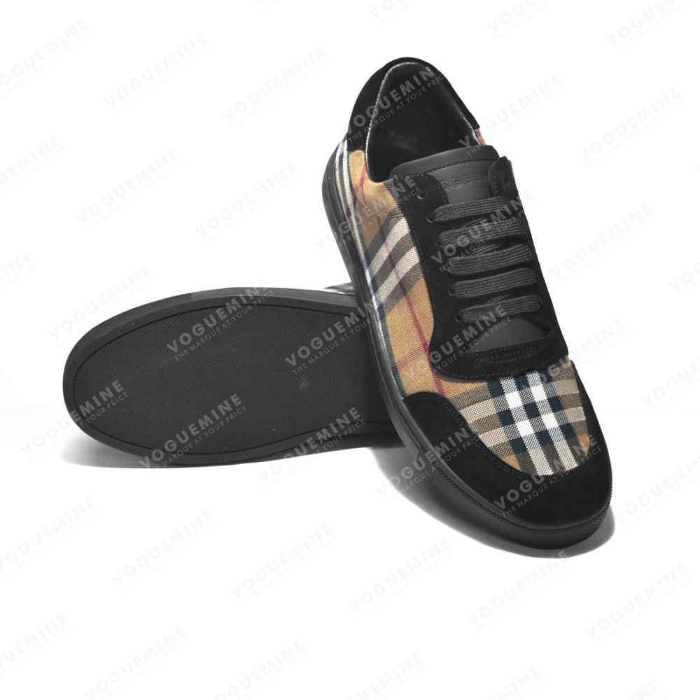 Burberry Black & Brown Premium Quality Sneakers-5