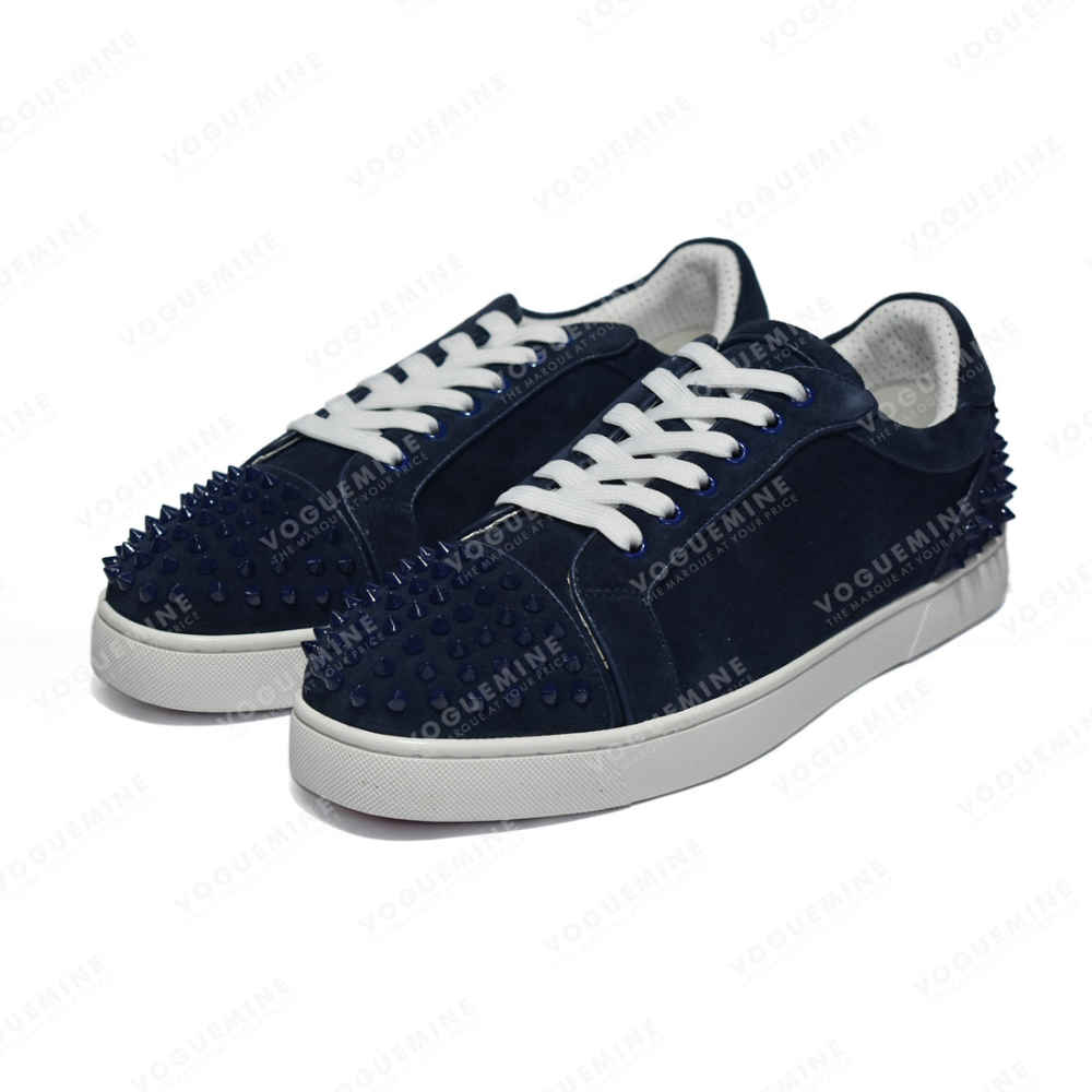 Christian Louboutin Spike Blue Premium Sneakers-2