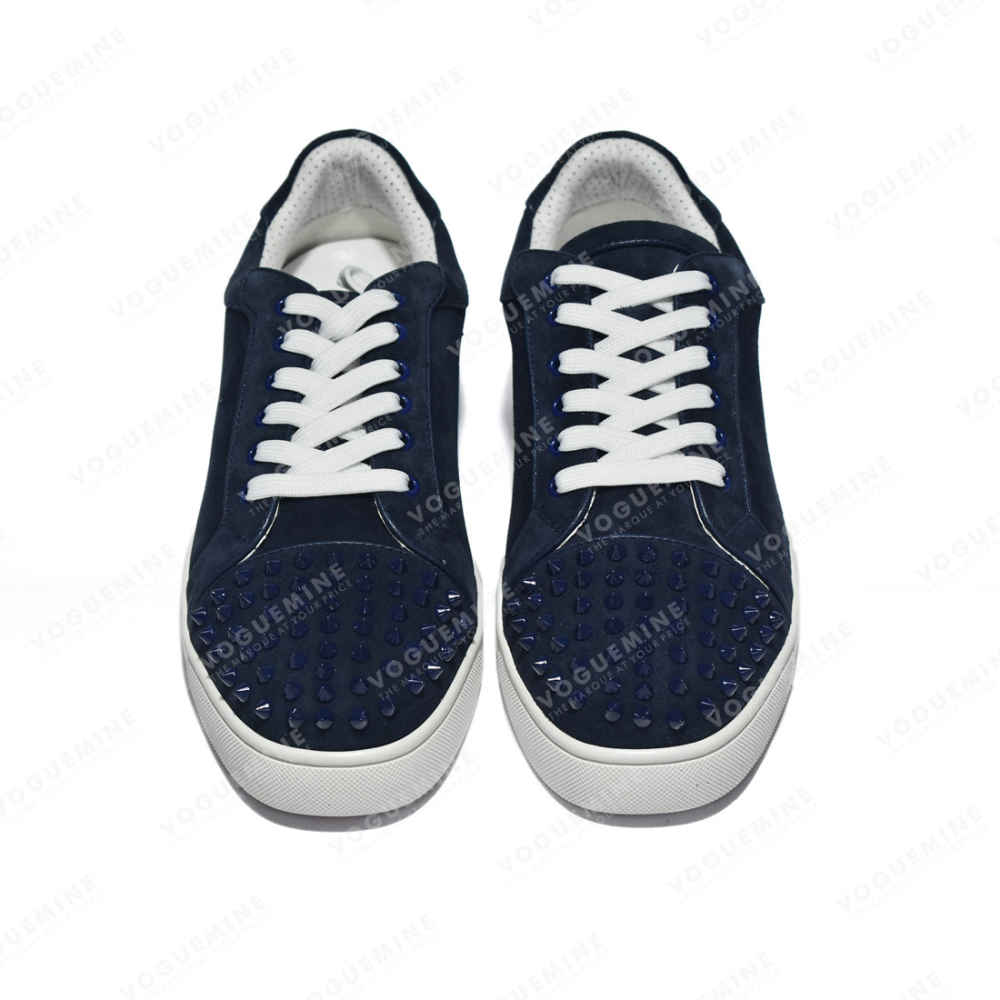 Christian Louboutin Spike Blue Premium Sneakers-3