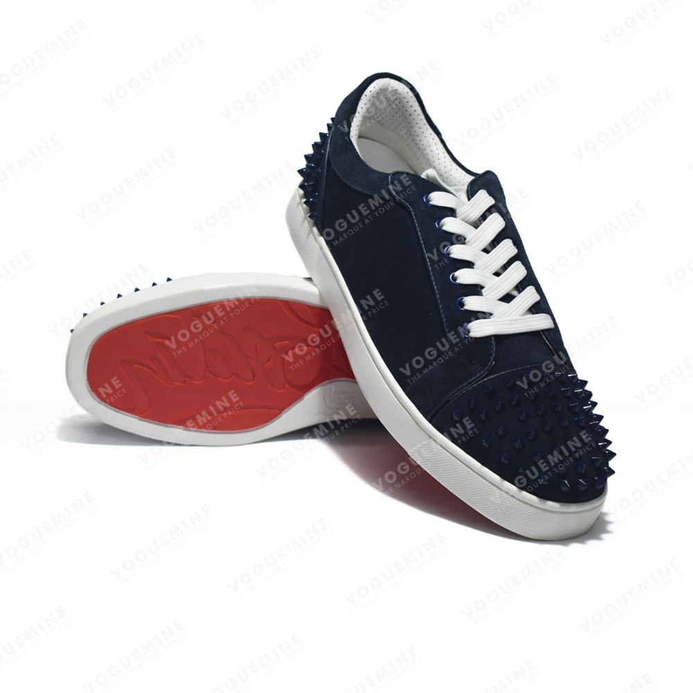 Christian Louboutin Spike Blue Premium Sneakers-5
