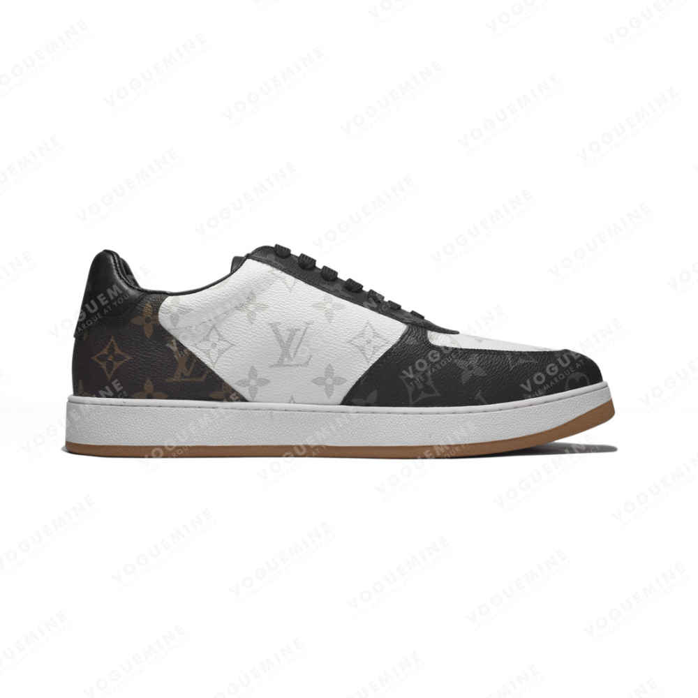 Louis Vuitton White & Black Premium Quality Sneakers-1