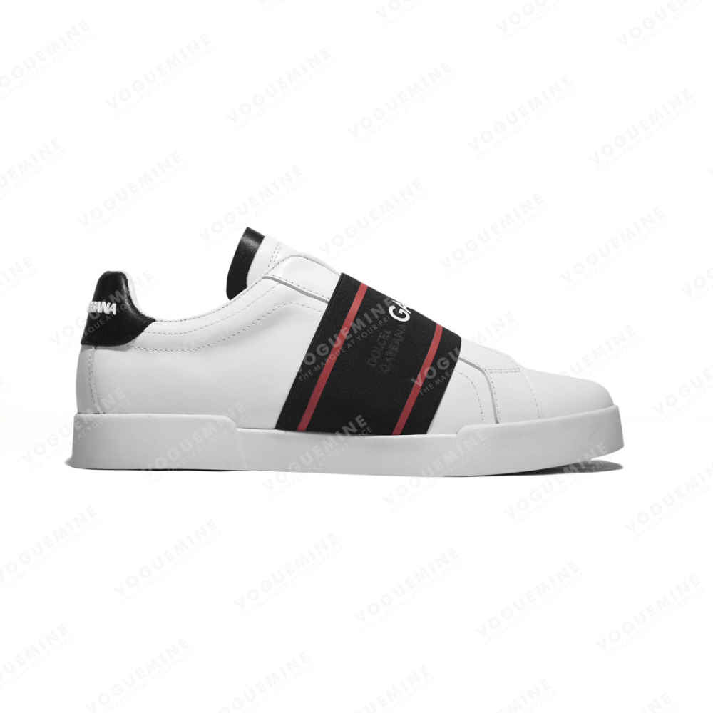 Dolce & Gabbana White & Red Premium Quality Sneakers-thumb-1