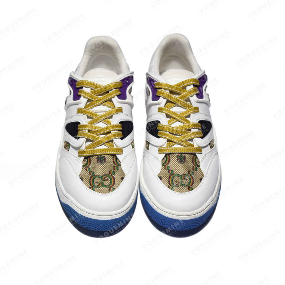 Gucci White & Blue Premium Quality Sneakers-3