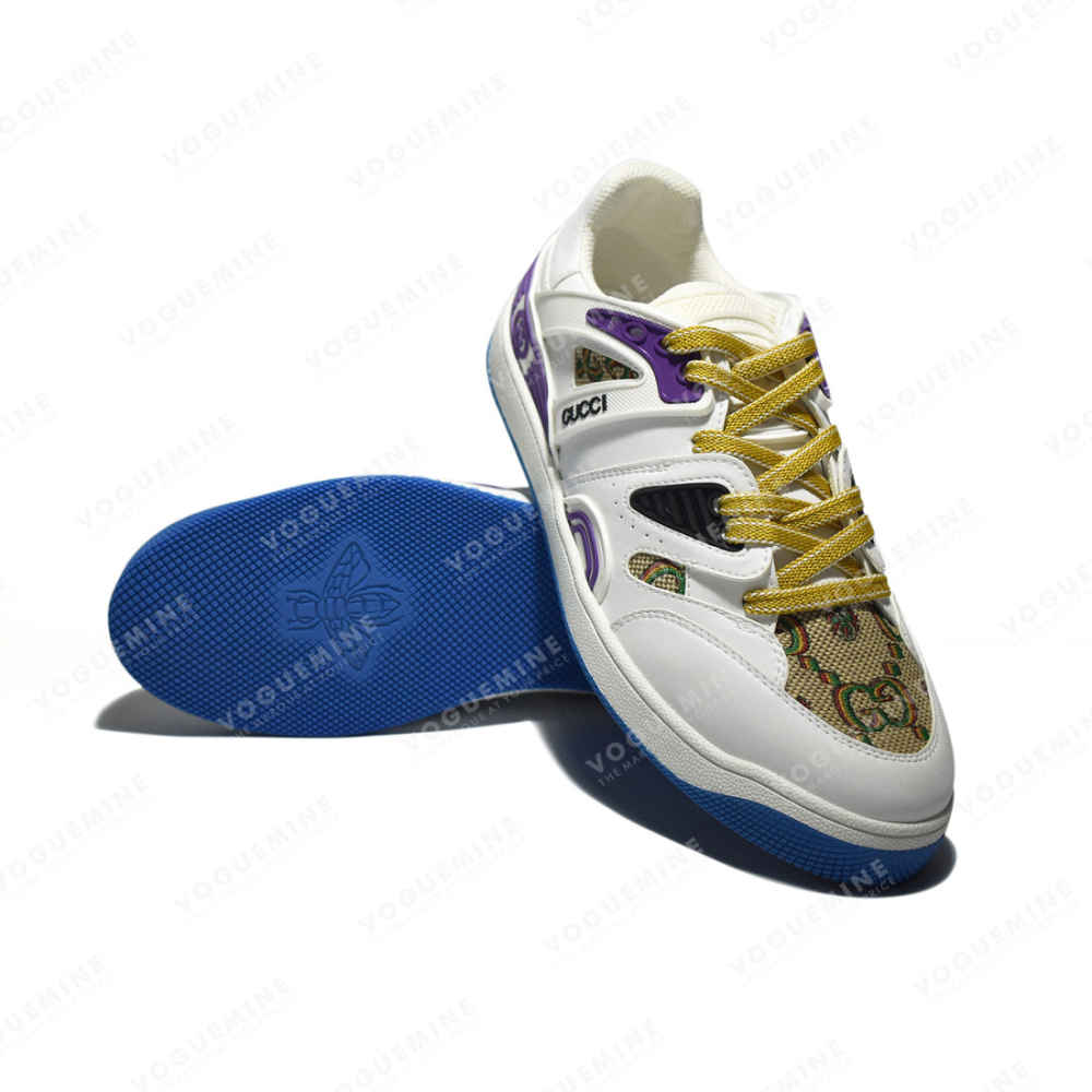 Gucci White & Blue Premium Quality Sneakers-5