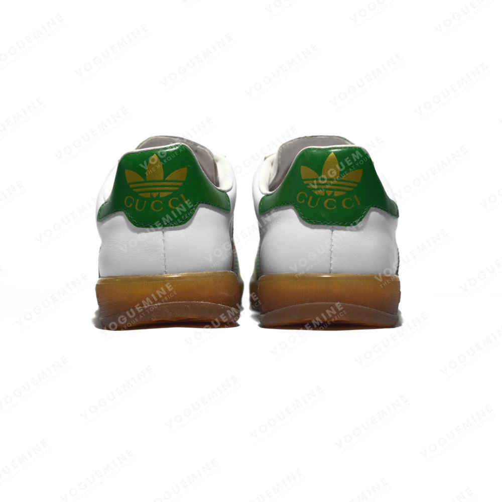 Gucci x Adidas Gazelle White Green Red Sneakers-thumb-4
