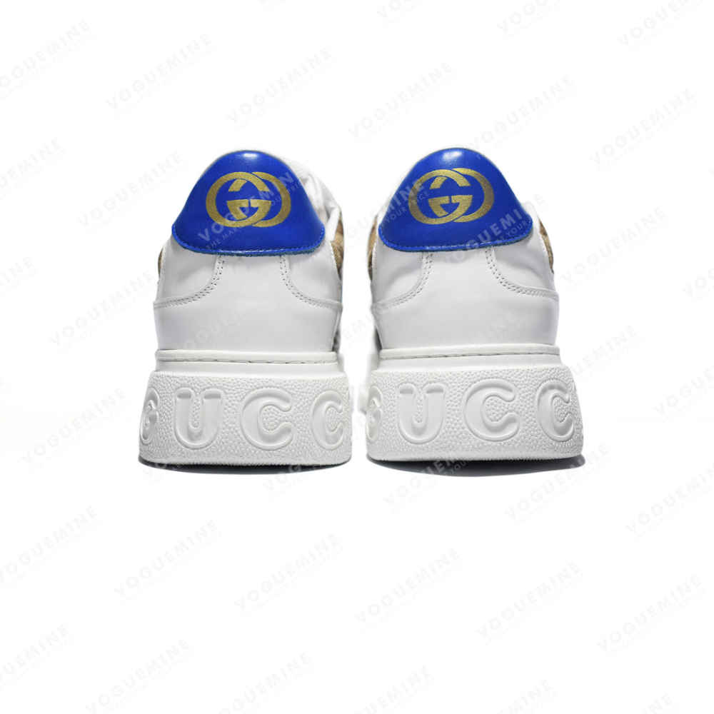Gucci White & Brown Premium Quality Sneakers-4