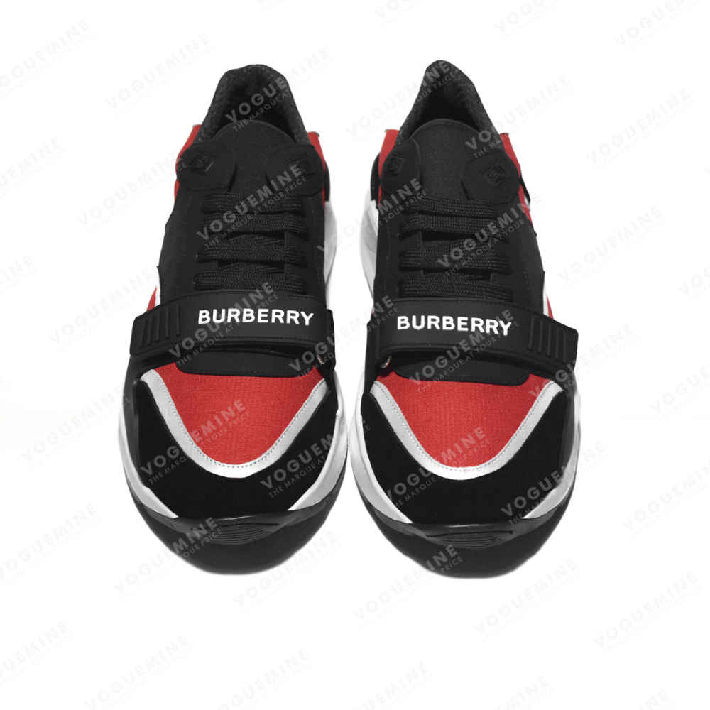 Burberry Black & Red Premium Quality Sneakers-thumb-3