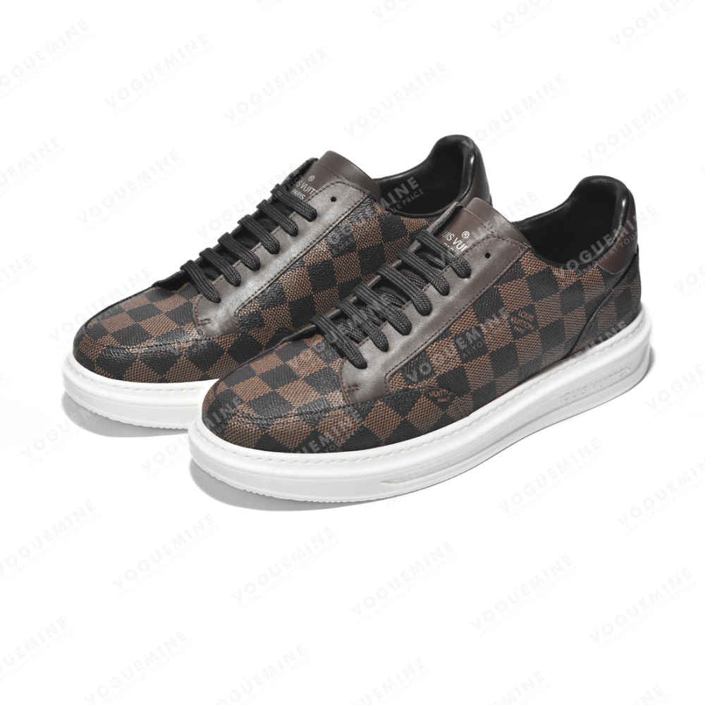 Louis Vuitton Brown Premium Quality Sneakers-2