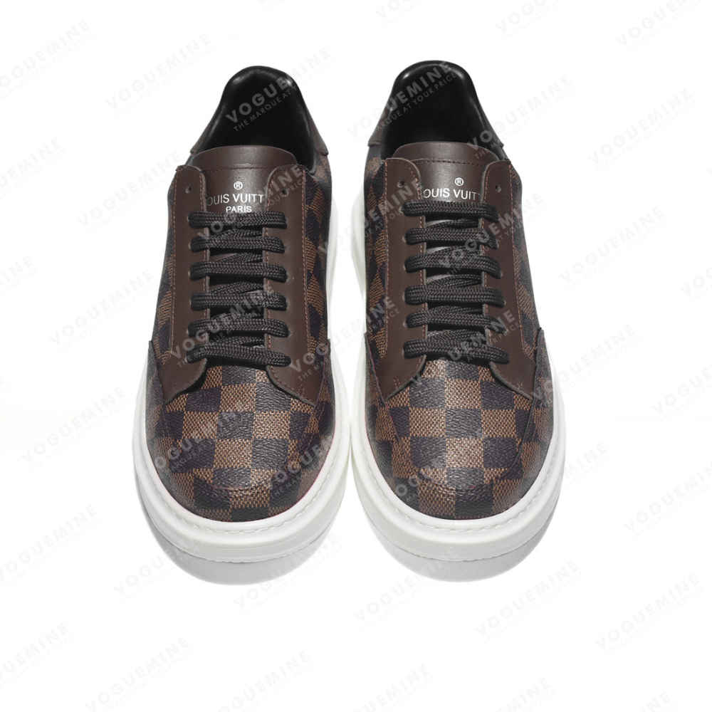 Louis Vuitton Brown Premium Quality Sneakers-3