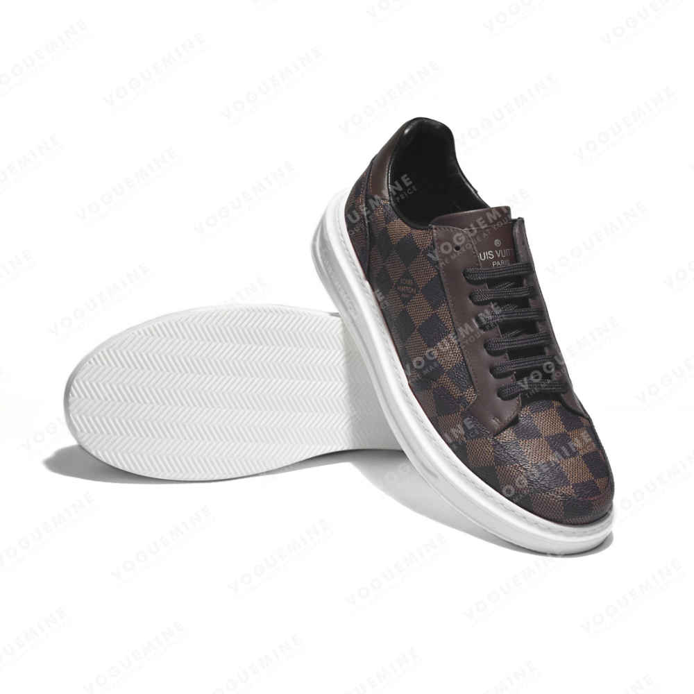 Louis Vuitton Brown Premium Quality Sneakers-5