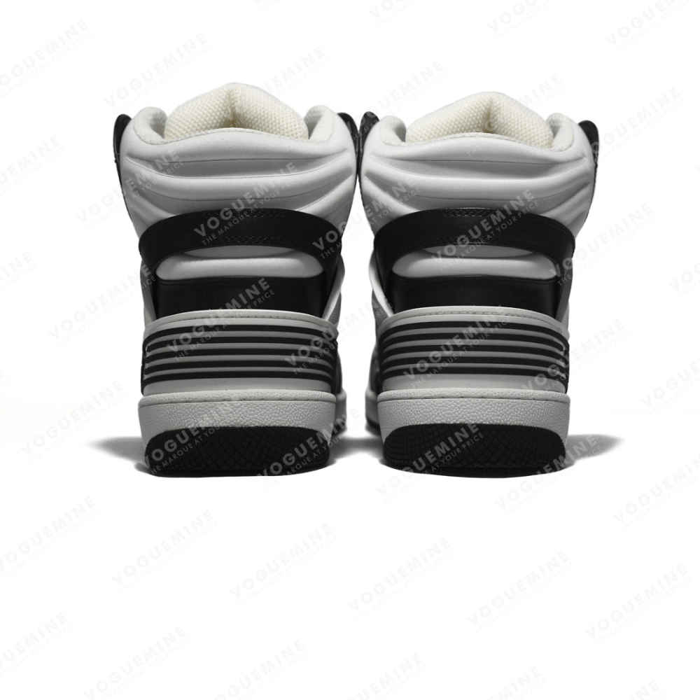 Gucci Black & White Basket High-Top Premium Sneakers-4