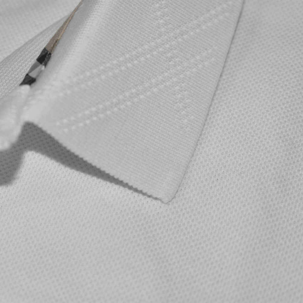 Burberry White Premium Quality Luxury Tees-thumb-4