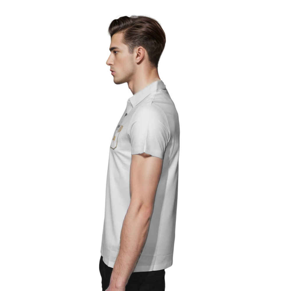 Burberry White Premium Quality Polo Tees-2
