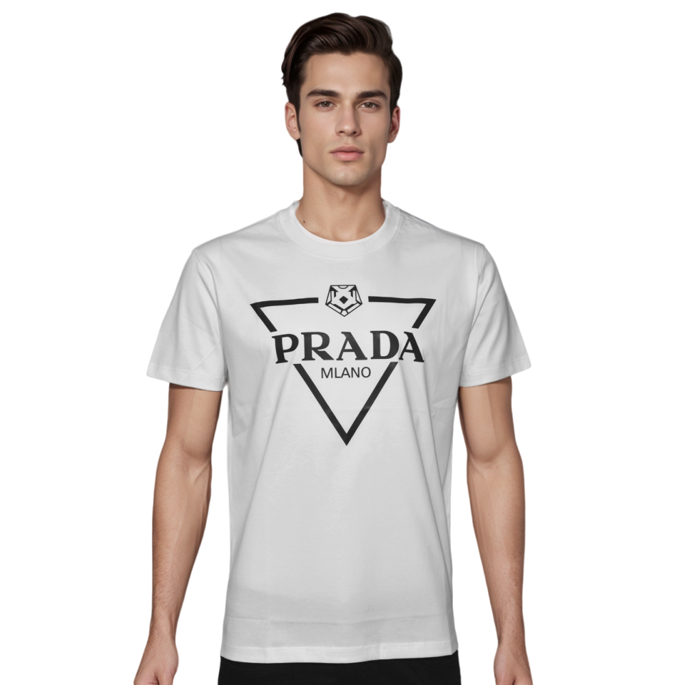 Prada Milano Print Premium Quality T-shirt-thumb-0