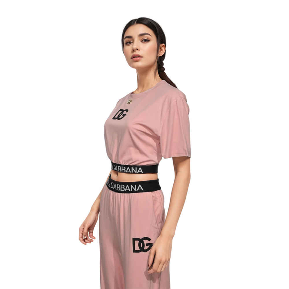 Dolce Gabbana Pink Premium Co-ord Set-thumb-0