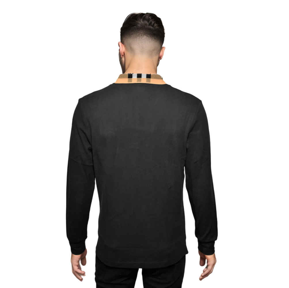 Burberry TB Embroidery Black Authentic Polo T-shirt-1