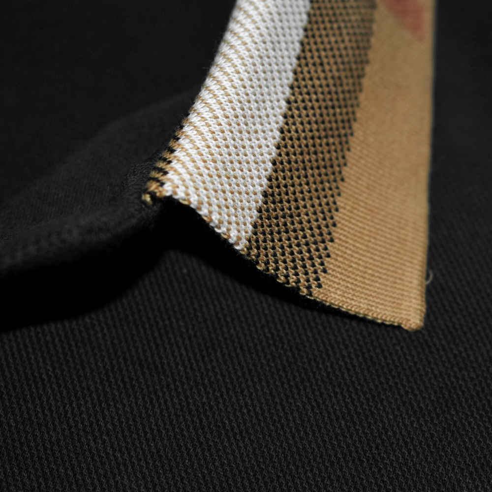 Burberry TB Embroidery Black Authentic Polo T-shirt-4
