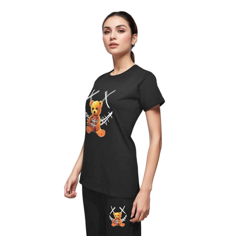 Moschino Bear Print Black Premium Co-ord Set-thumb-0