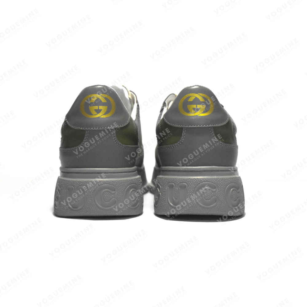 Gucci Grey & Green Premium Quality Sneakers-thumb-4