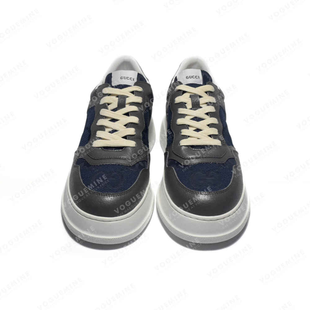 Gucci Grey & Blue Premium Quality Sneakers-3