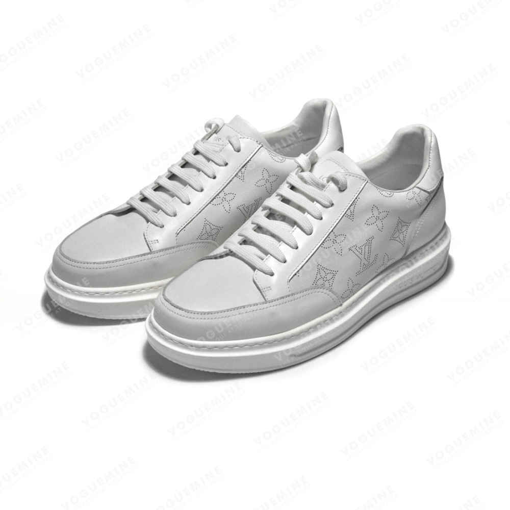 Louis Vuitton White Premium Quality Sneakers-thumb-2