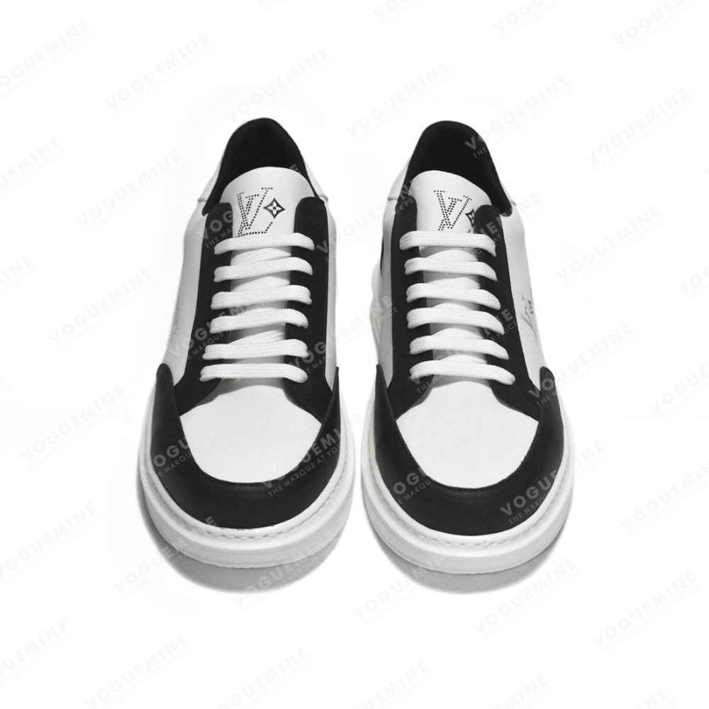 Louis Vuitton White & Black Premium Quality Sneakers-3