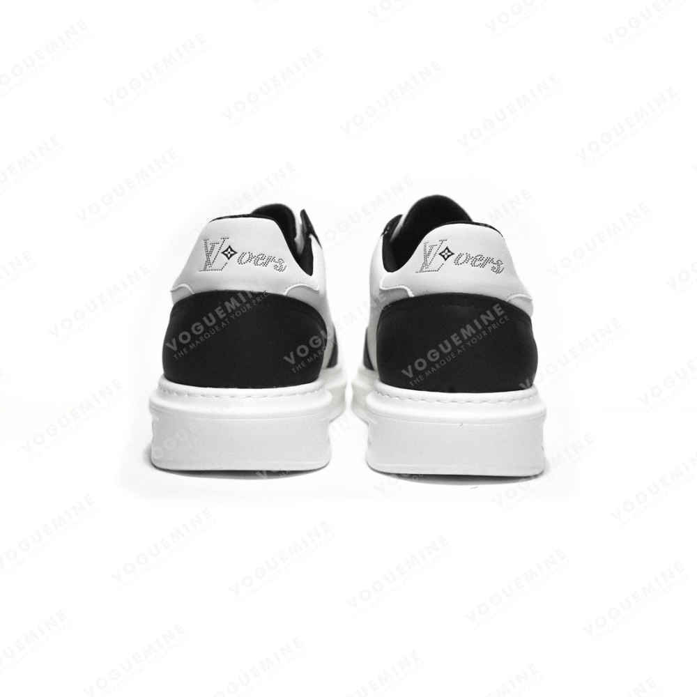 Louis Vuitton White & Black Premium Quality Sneakers-4