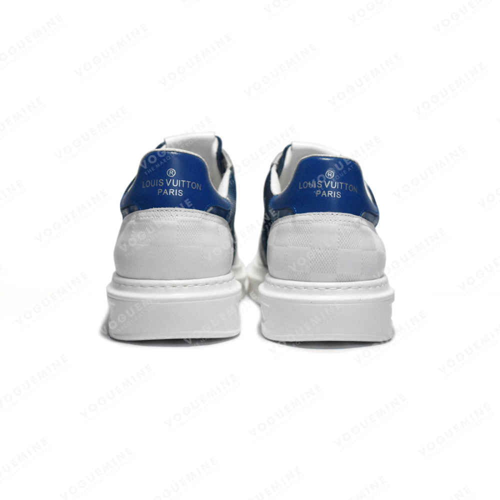 Louis Vuitton Monogram White & Blue Premium Sneakers-4