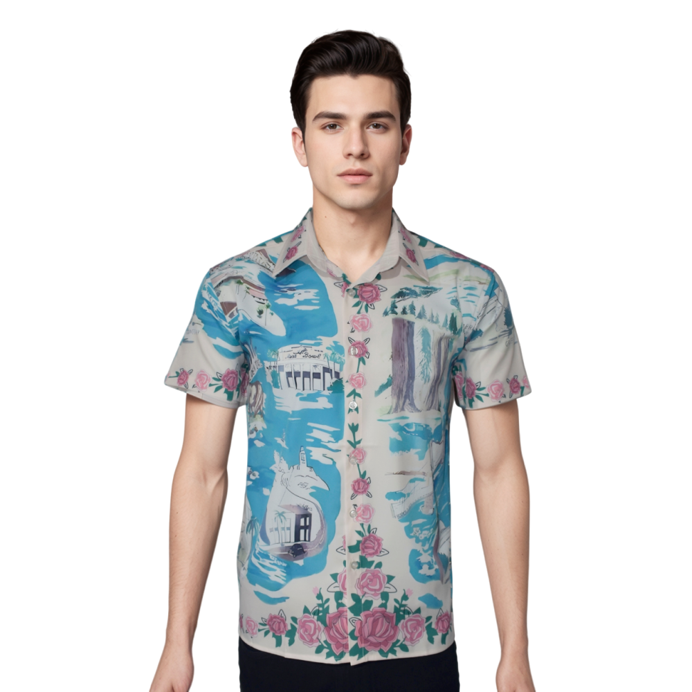 Amiri Multicolor California Shirt-thumb-0