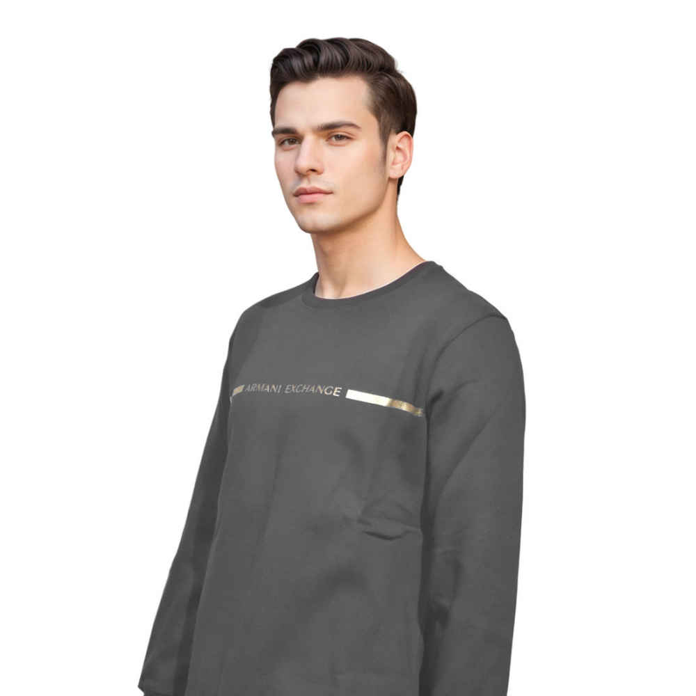 Armani Exchange Dark Brown Premium Quality Sweatshirt-thumb-0