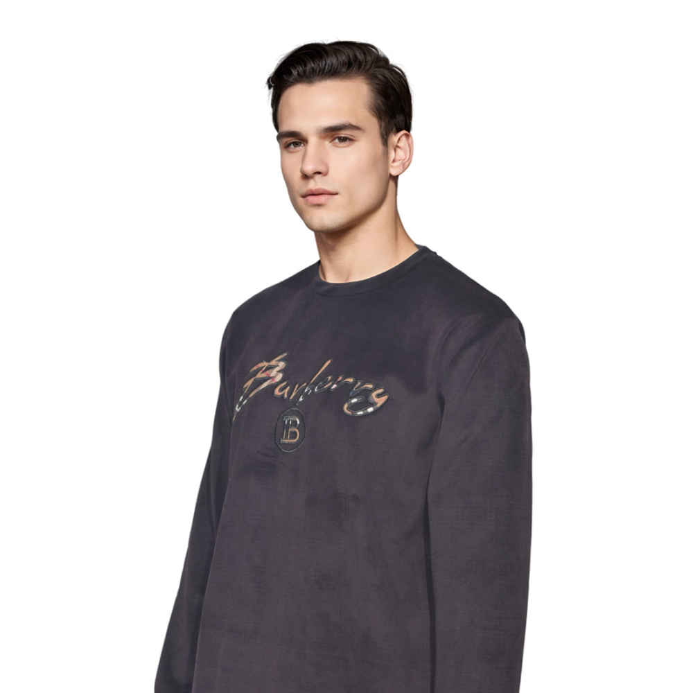 Burberry Dark Brown Premium Quality Sweatshirt-thumb-0